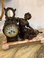 Groot legering pendulestel met coupes, Antiek en Kunst, Ophalen