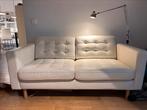 Canapé 2 places en cuir blanc Ikea Lanskrona, Comme neuf, Cuir