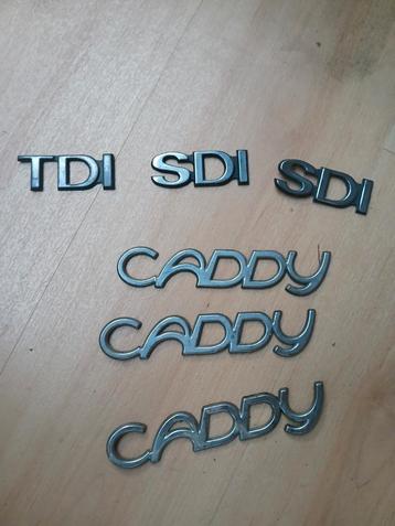 Volkswagen caddy TDI SDI logo's  beschikbaar voor biedingen