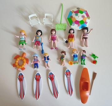 Playmobil: on the beach. 10 poppetjes, 4 surfplanken, enz beschikbaar voor biedingen