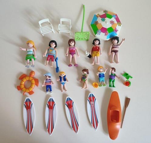 Playmobil: on the beach. 10 poppetjes, 4 surfplanken, enz, Kinderen en Baby's, Speelgoed | Playmobil, Gebruikt, Complete set, Ophalen of Verzenden