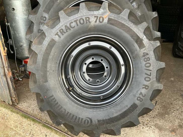 2022 Continental Compleet set Tractor 70 Band met velg Nieuw, Zakelijke goederen, Landbouw | Onderdelen | Banden, Velgen en Assen