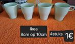 ikea tassen 4stuks voor 1€, Huis en Inrichting, Keuken | Servies, Ophalen, Gebruikt