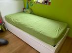 Bed Ikea Malm 90x200/2lades/LEIRSUND lattenbodem/matras, Maison & Meubles, Chambre à coucher | Lits, Comme neuf, Réglable, 90 cm