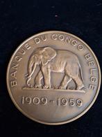 Médaille de la Banque du Congo Belge 1909 - 1959, Envoi, Bronze