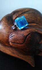 nieuw y2k Pylones glazen kubus ring, turquoise, 17mm, Blauw, Nieuw, Ophalen of Verzenden, 17 tot 18