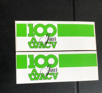 Sticker 100 jaar ACV beschikbaar voor biedingen