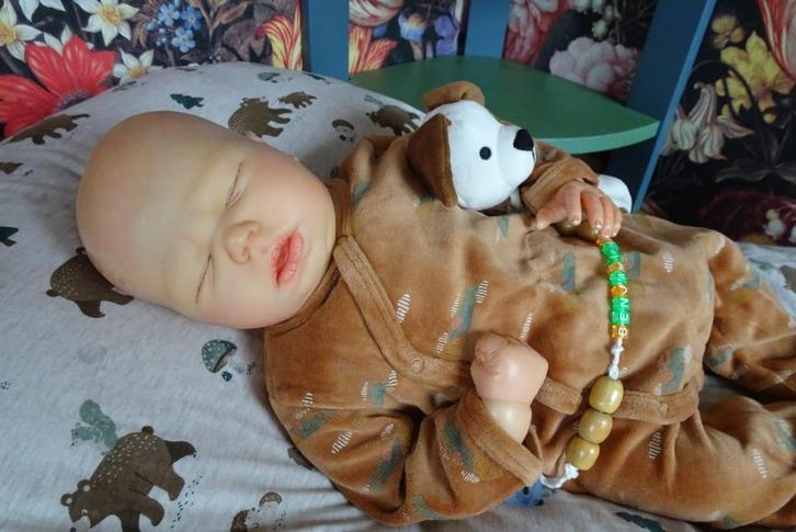 Reborn baby, Verzamelen, Poppen, Zo goed als nieuw, Babypop, Levensecht of Reborn, Ophalen of Verzenden