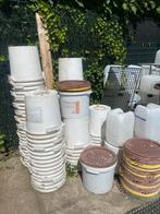 Grote emmers met deksel ( bouw), Ophalen, Gebruikt