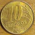 BRÉSIL 10 centavos 2003 PEDRO 1 KM#649.3 SPLENDIDE, Ophalen of Verzenden, Zuid-Amerika, Losse munt