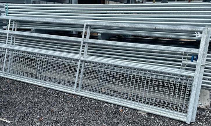 Barrière de prairie/ferme galvanisée 1/2 grillagée, Dieren en Toebehoren, Stalling en Weidegang, Opfok, Stalling, Weidegang, Accessoires