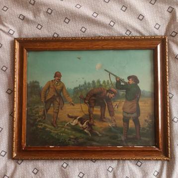 Jachttafereel - print met kader (#2) beschikbaar voor biedingen