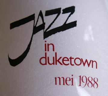 Heineken dubbeldruk bier glas Jazz in Duketown mei 1988  