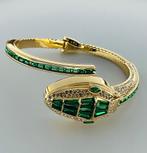 Montre serpent glamour, Or