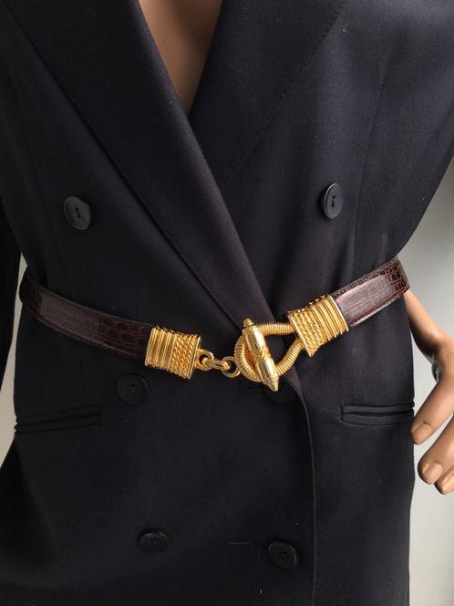 Envoi possible. Magnifique ceinture croco vintage. Taille 80, Vêtements | Femmes, Ceintures, Ceinture