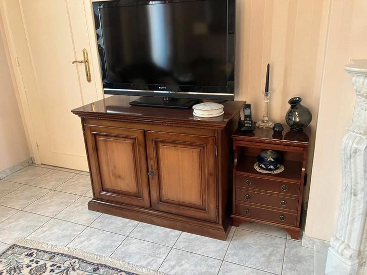 moet weg: massieve eetkamer + gratis salontafel, Huis en Inrichting, Complete eetkamers, Gebruikt, Ophalen