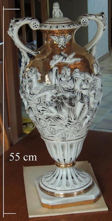 vase avec scene tournante 1950/60  HT 55cm