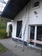 professionele alu ladder solide 2 x 12 treden, Doe-het-zelf en Bouw, Ladders en Trappen, Ophalen, Gebruikt, Ladder, Opvouwbaar of Inschuifbaar