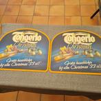 3 Reclameborden Tongerlo, Ophalen of Verzenden, Gebruikt, Reclamebord, Plaat of Schild, Overige merken