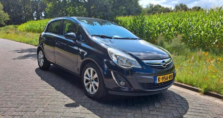 Opel Corsa 1.2 Ecoflex 2012 (Nederland), Autos, Opel, Particulier, Corsa, ABS, Essence, Euro 5, 5 portes, Boîte manuelle, Noir