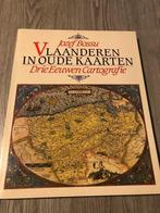 boek vlaanderen in oude kaarten 3 eeuwen cartografie, Boeken, Ophalen of Verzenden, 19e eeuw