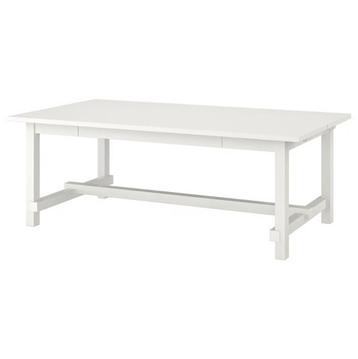 IKEA Nordviken witte uitschuifbare eetkamertafel beschikbaar voor biedingen