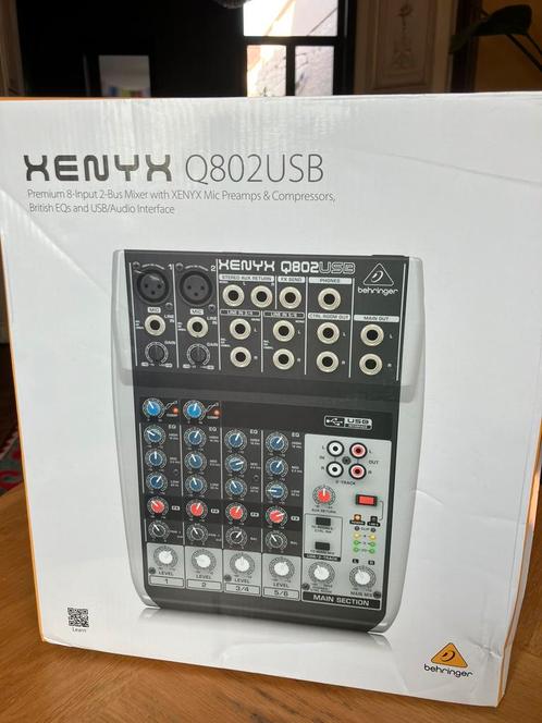 Mengpaneel Behringer xenyx q802 usb, Muziek en Instrumenten, Mengpanelen, Zo goed als nieuw, Ophalen