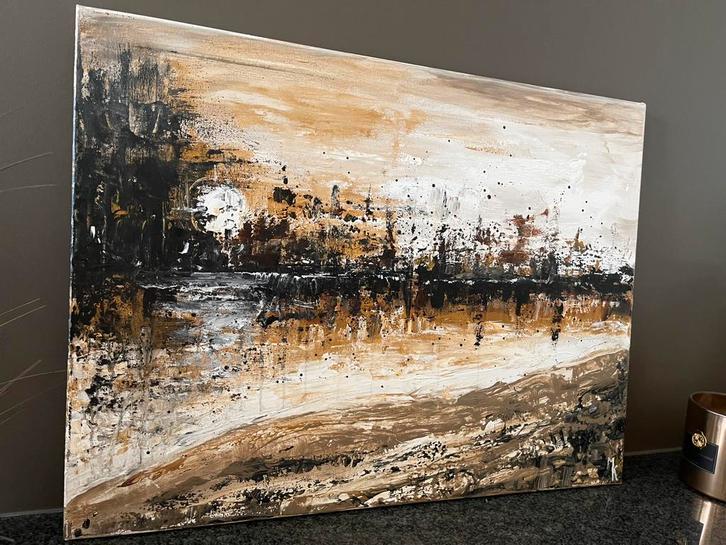 Vrij groot nieuw abstract schilderij Mk Art, Antiek en Kunst, Kunst | Schilderijen | Abstract, Ophalen of Verzenden