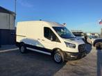 ford transit l2h2 130pk 2023 10km full/option 33800e ex, Auto's, Voorwielaandrijving, Stof, 4 cilinders, Wit
