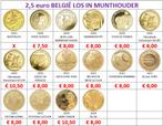 2,5 euro België los in munthouder, Verzenden, België, 5 euro