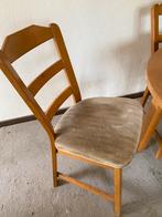 Ronde tafel en 4 stoelen met uitzicht op Rixensart, Vier, Gebruikt, Bruin, Hout