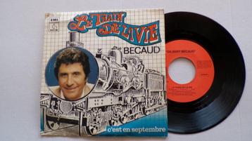 GILBERT BECAUD - Le train de la vie (45t) beschikbaar voor biedingen