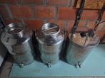 Lot RVS vaten van 50 liter, Ophalen of Verzenden