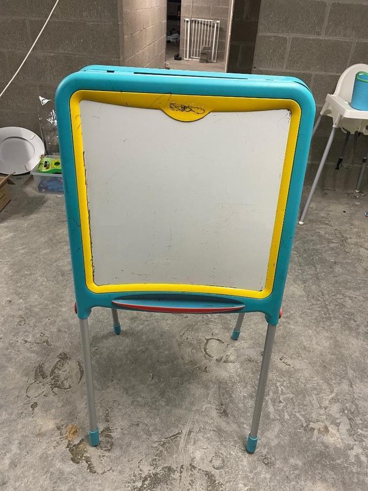 Smoby dubbelzijdig schoolbord – krijtbord & whiteboard, Diversen, Schoolborden, Gebruikt, Krijtbord, Mobiel, Ophalen