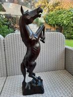 Statue en bois cheval cabré, Antiquités & Art, Art | Sculptures & Bois, Enlèvement