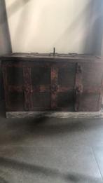 Neurenberg koffer 19 eeuw kluis kist brandkast, Ophalen, Gebruikt