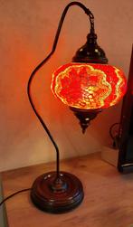 Tafellamp in Turkse mozaïek - hoogte 66 cm, Ophalen, 50 tot 75 cm, Zo goed als nieuw, Glas
