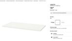 LAGKAPTEN Bureaublad, wit, 120x60 cm, Enlèvement, Comme neuf, Bureau