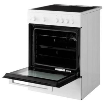 Beko FSM 67010 GW Fornuis vitrokeramische kookplaat, Electroménager, Neuf, Classe énergétique A ou plus économe, 85 à 90 cm, 4 zones de cuisson