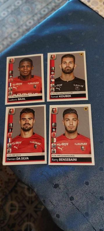 Panini/4 Stickers / Stade Rennes / 2018-2019