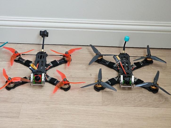 2x Fpv freestyle racedrones analoog en Digitaal Dji HD, Audio, Tv en Foto, Drones, Zo goed als nieuw, Ophalen