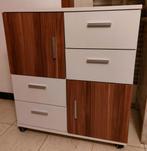 Laag dressoir met 4 laden en 2 deuren, Gebruikt, Eikenhout