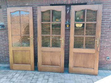 3 eiken binnendeuren  beschikbaar voor biedingen