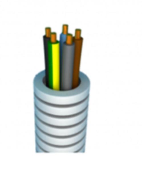 Flexibele voorbedrade buis - 16mm VOB 5G1,5, Doe-het-zelf en Bouw, Elektriciteit en Kabels, Nieuw, Kabel of Snoer, Ophalen