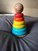Houten gekleurde stapeltoren, Kinderen en Baby's, Ophalen of Verzenden, Zo goed als nieuw