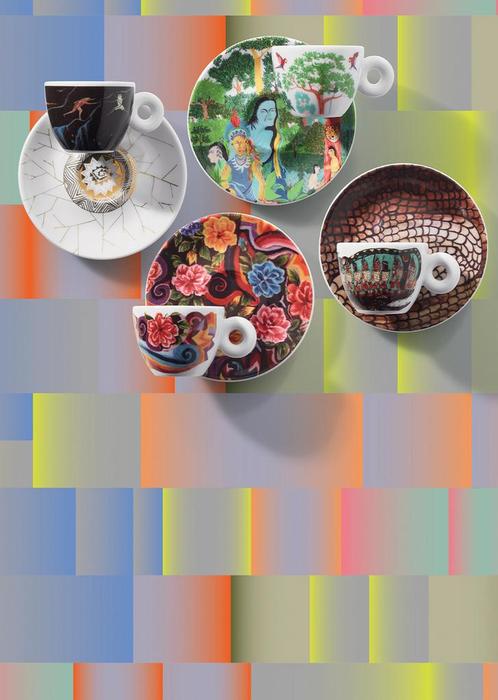 4 unieke Illy Koffietassen Biennale Arte 2024 - nieuw, Verzamelen, Complete verzamelingen en Collecties, Ophalen