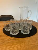Set de verres vintage des années 70 avec carafe BP, Enlèvement ou Envoi