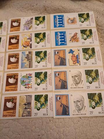 Belgische postzegels postfris. beschikbaar voor biedingen