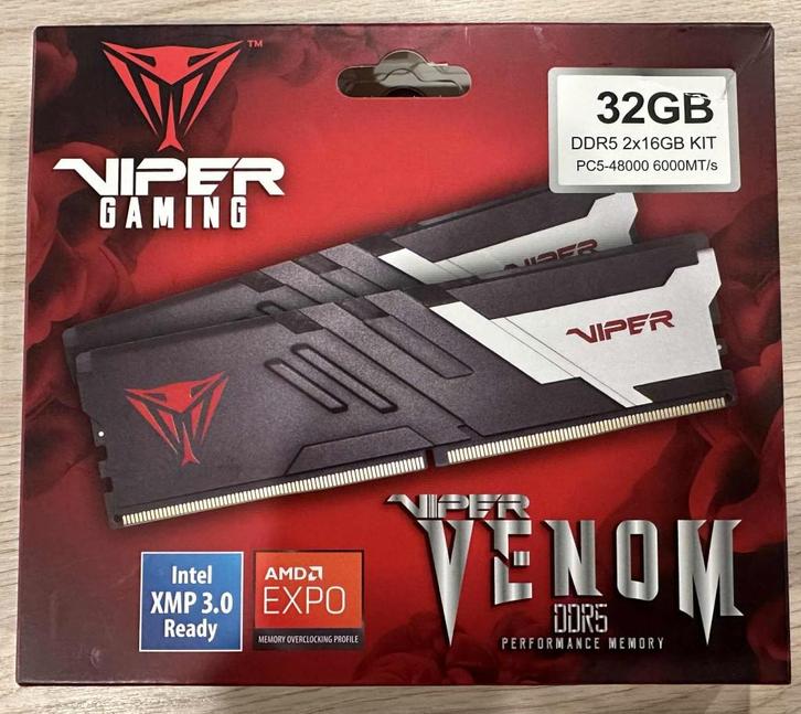 DDR5 32 GB (2x16) Viper Gaming Intel AMD, Computers en Software, RAM geheugen, Nieuw, Desktop, 32 GB, DDR5, Ophalen