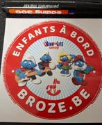 Sticker Smurfen baby aan boord speelgoed Broze, Ophalen of Verzenden, Zo goed als nieuw, Strip of Tekenfilm